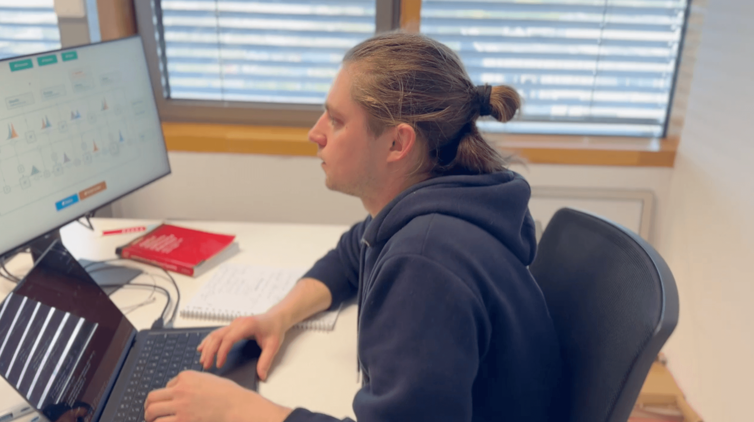 Me working at LD during the day